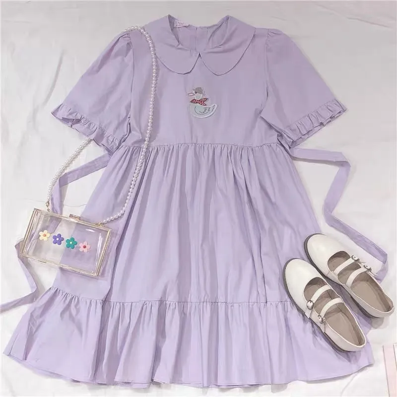 JAPANESE CUTE PASTEL PURPLE DRESS BY50103