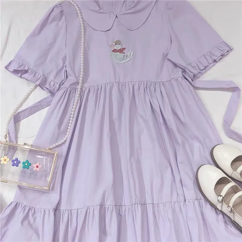 JAPANESE CUTE PASTEL PURPLE DRESS BY50103