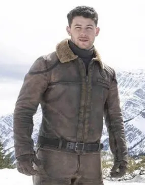 Jumanji The Next Level Alex Flight Jacket - Nick Jonas Leather Jacket