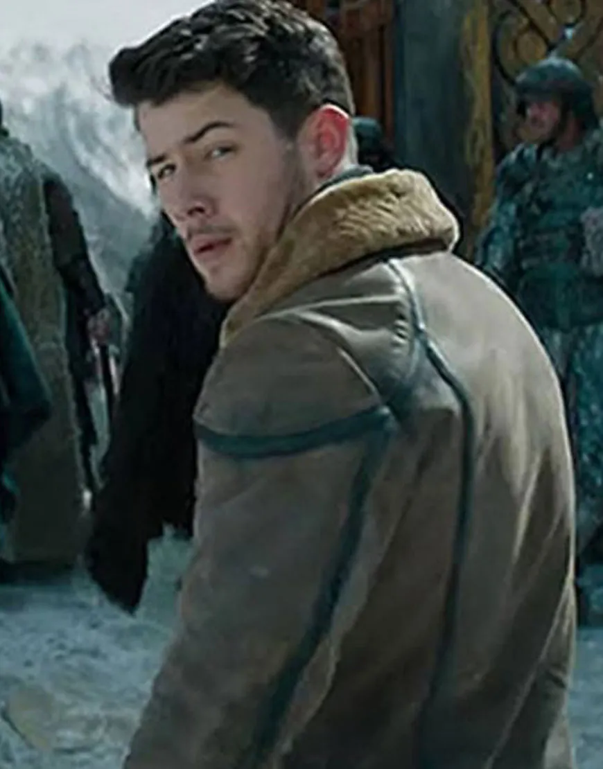 Jumanji The Next Level Alex Flight Jacket - Nick Jonas Leather Jacket