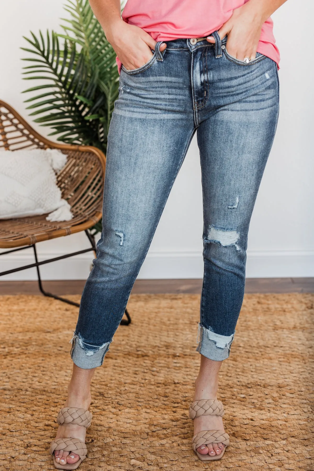 KanCan High-Rise Ankle Skinny Jeans- Zhavia Wash