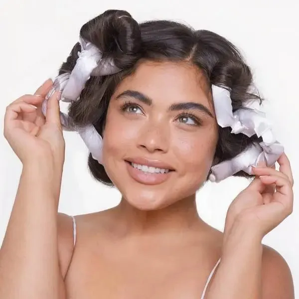 Kitsch | Satin Heatless Curling Set - Charcoal