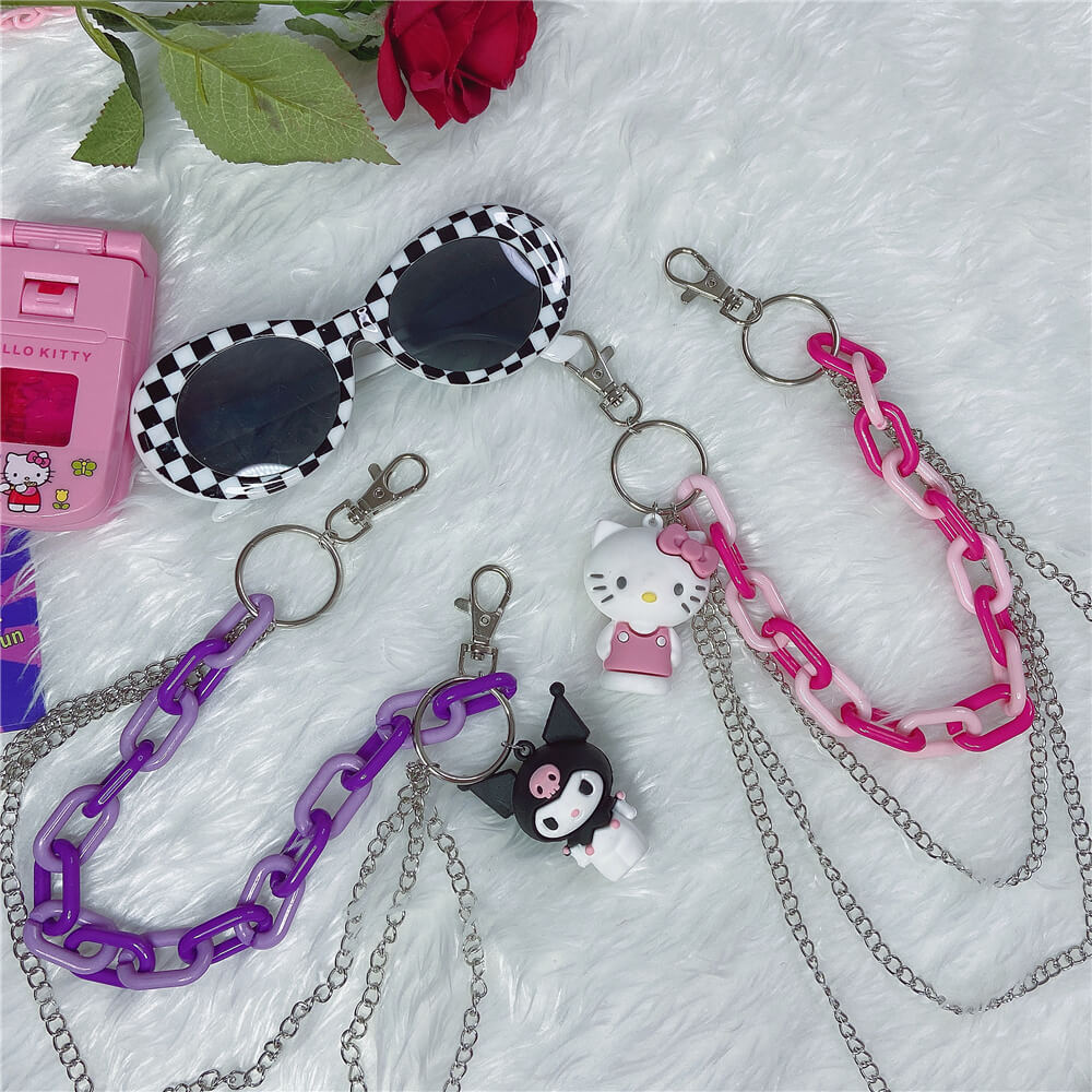 “KUROMI & HELLO KITTY”CUTE JK WAIST CHAIN BY77735