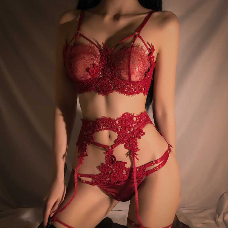 Lace Condole Belt Lingeries Suit  AD12665