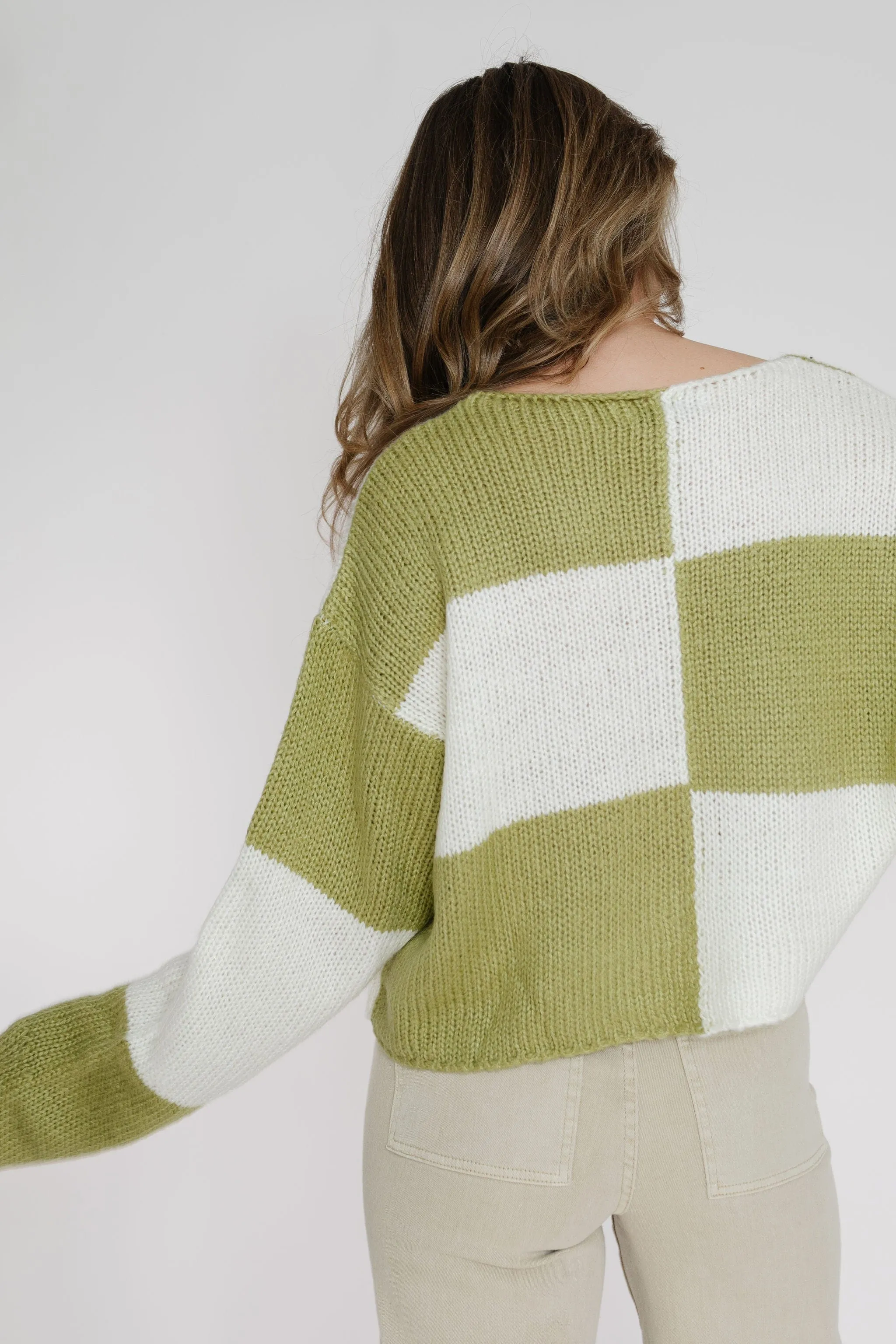 Ledger Sweater in Lime Green