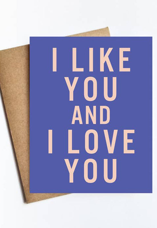 Like You and Love You Card