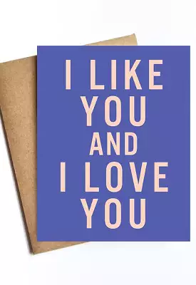 Like You and Love You Card