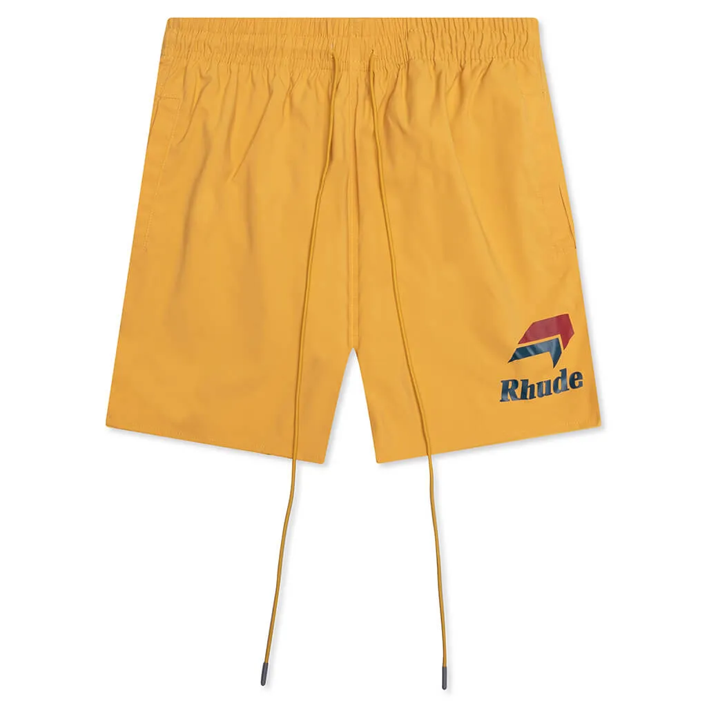 Logo Swim Short - Mustard