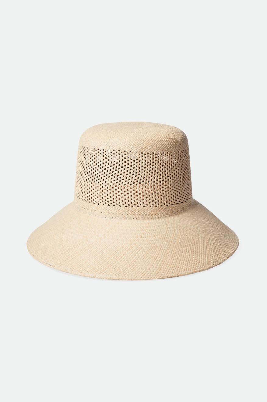 Lopez Panama Straw Bucket Hat - Catalina Sand