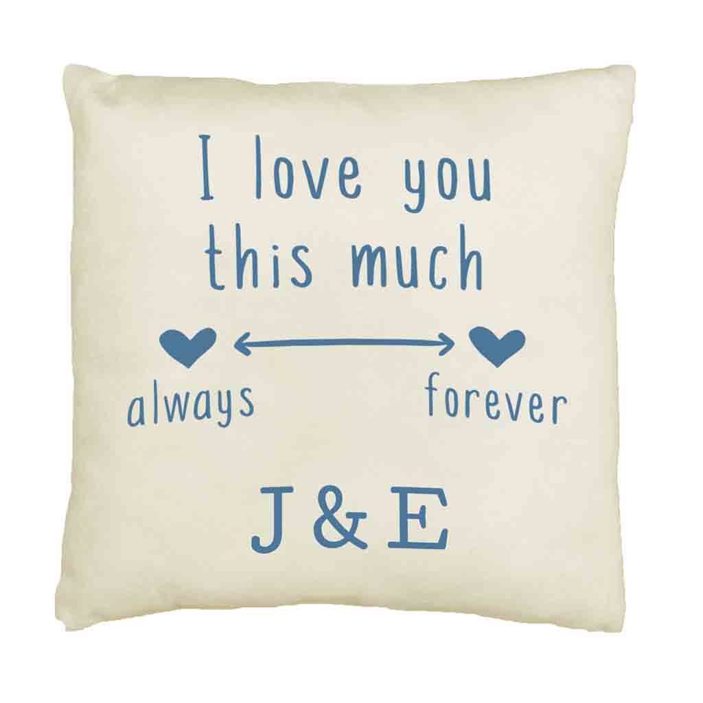 Love You Always and Forever 2 Year Anniversary Pillow Cover