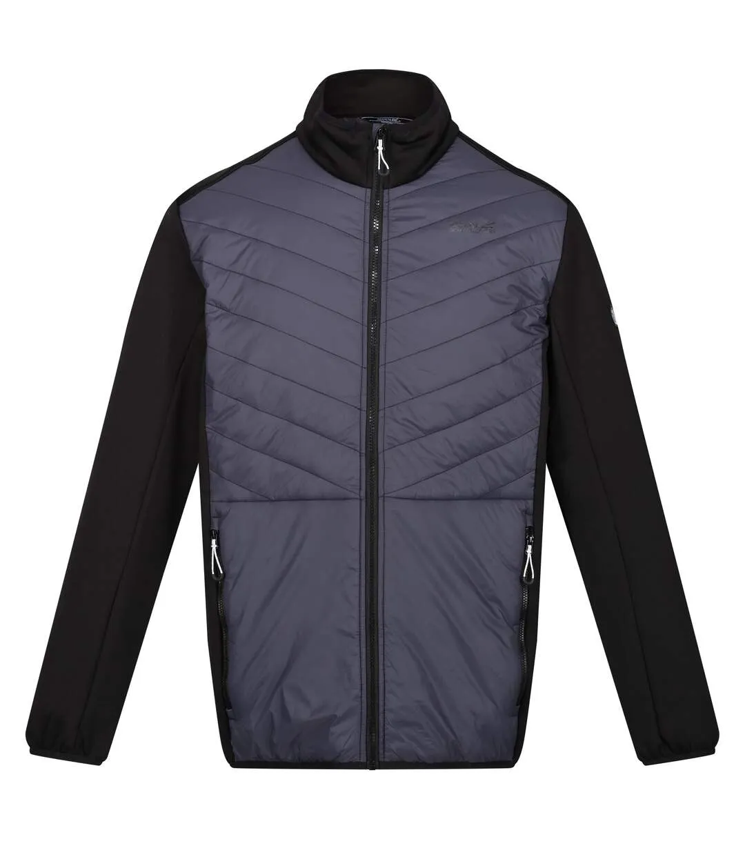 Mens clumber hybrid iii padded jacket seal grey/black Regatta