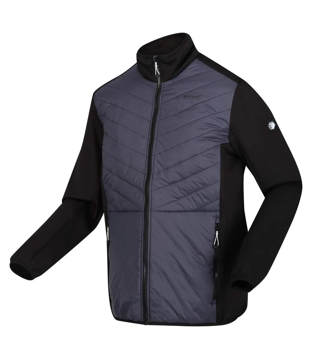 Mens clumber hybrid iii padded jacket seal grey/black Regatta