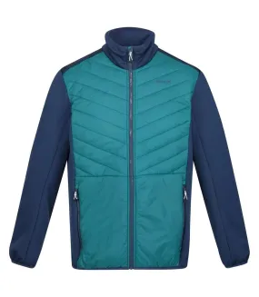 Mens clumber iii insulated hybrid jacket pacific green/admiral blue Regatta