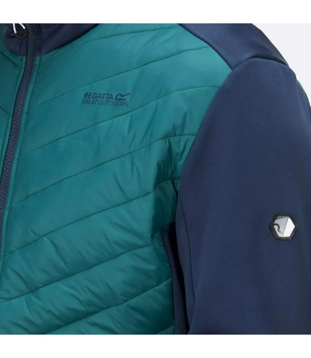 Mens clumber iii insulated hybrid jacket pacific green/admiral blue Regatta