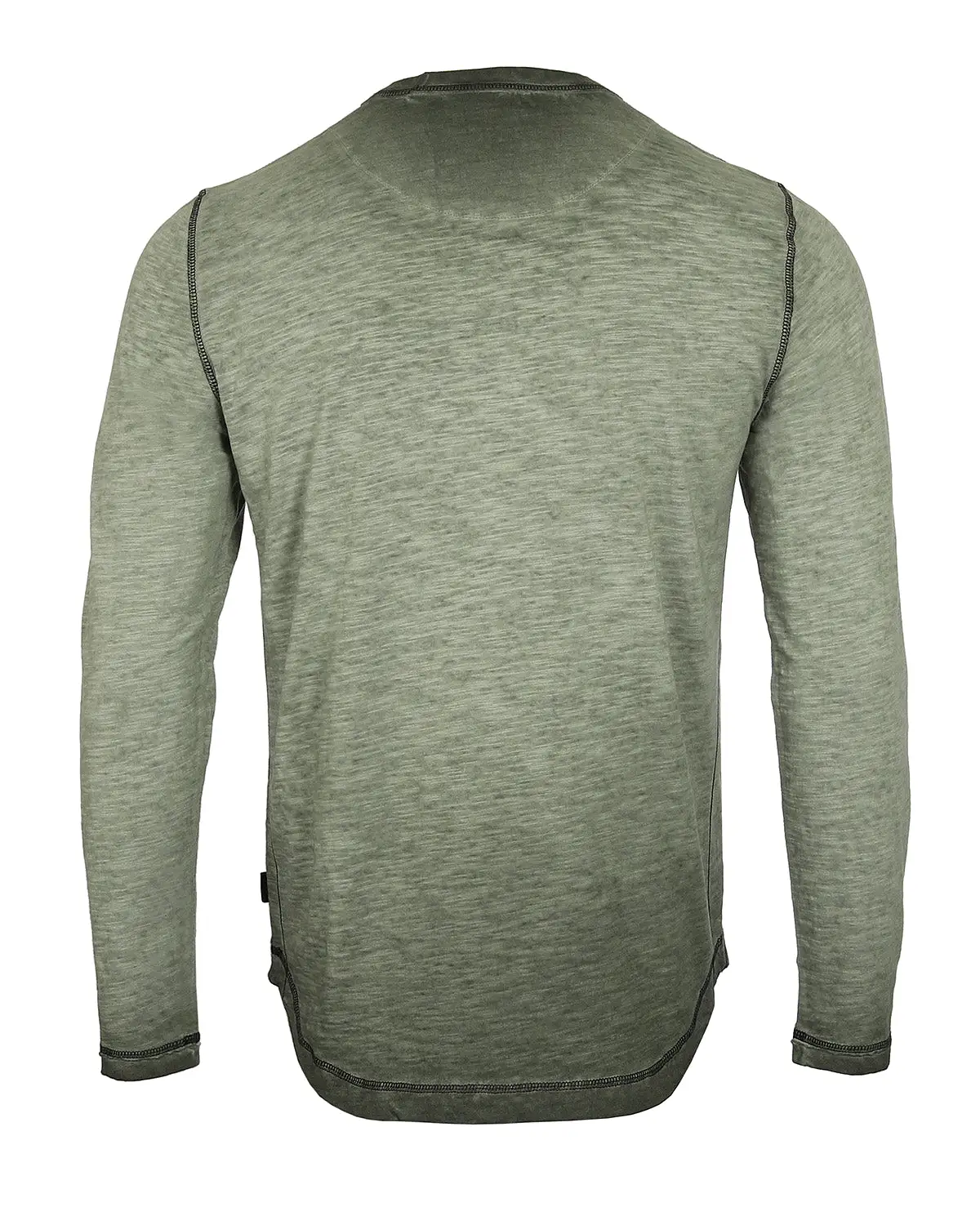 Men's Long Sleeve Crew Neck Vintage Wash T-Shirt