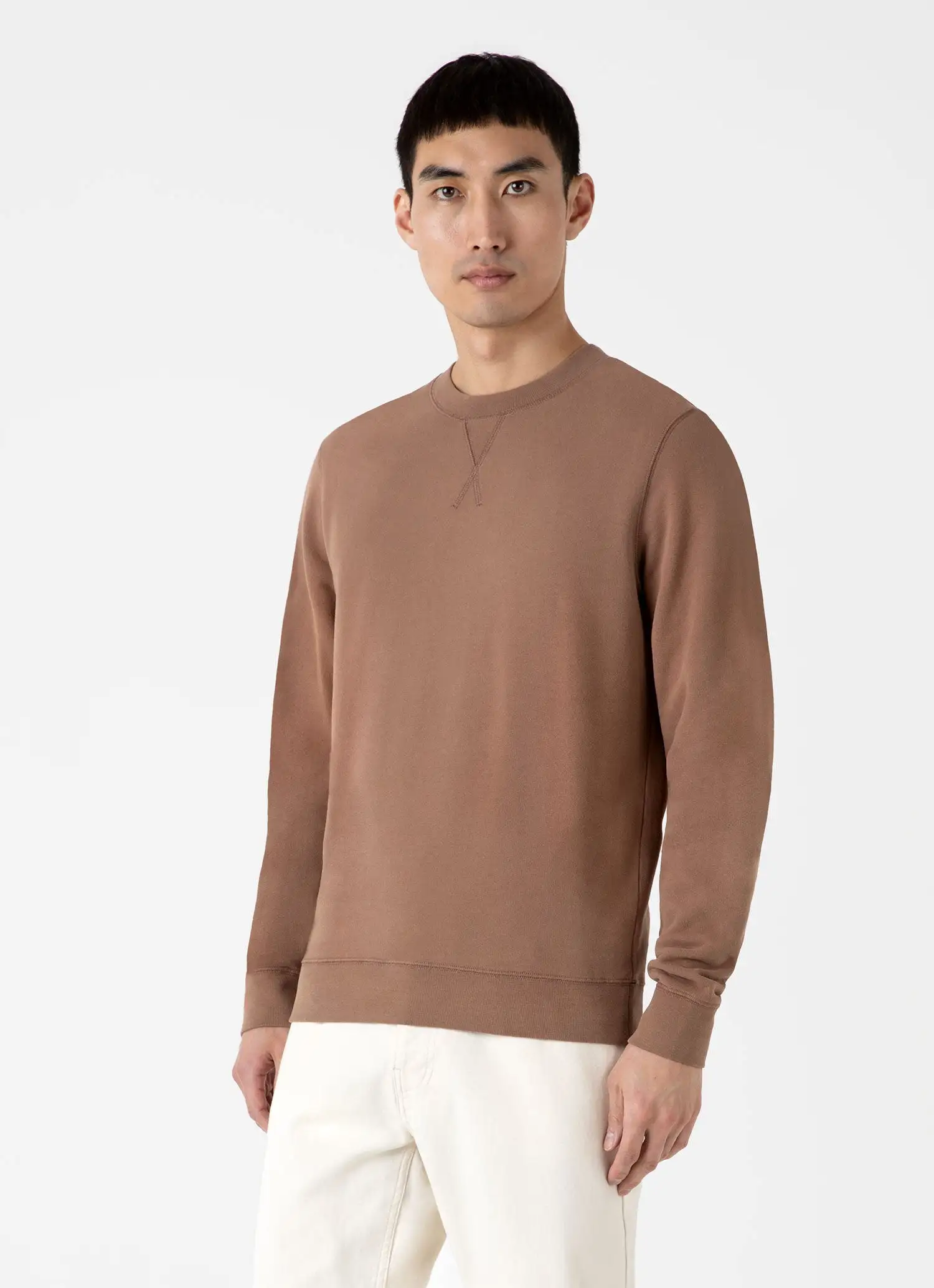 Men's Loopback Sweatshirt in Dark Sand