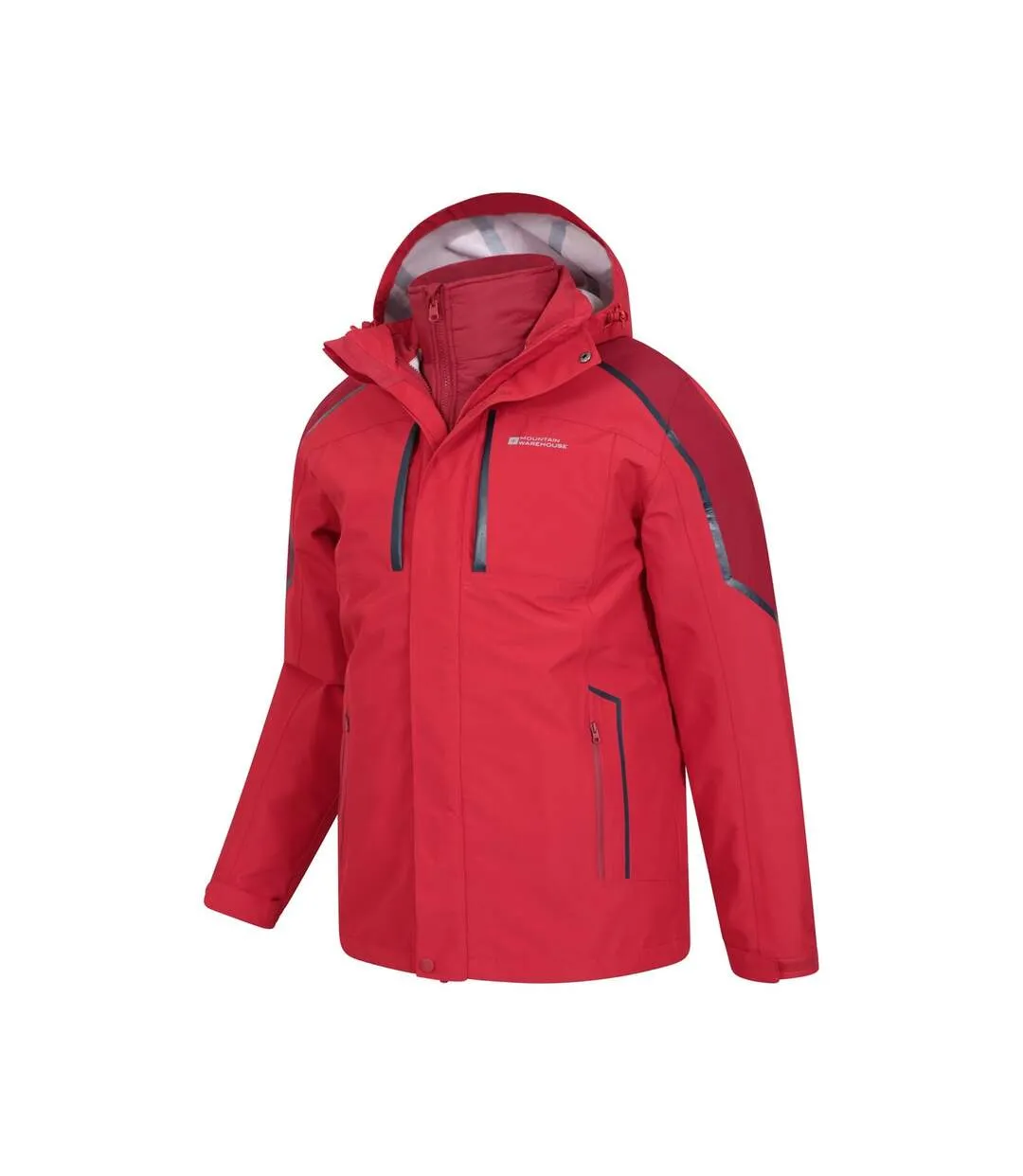 Mens zenith extreme iii 3 in 1 padded jacket red Mountain Warehouse