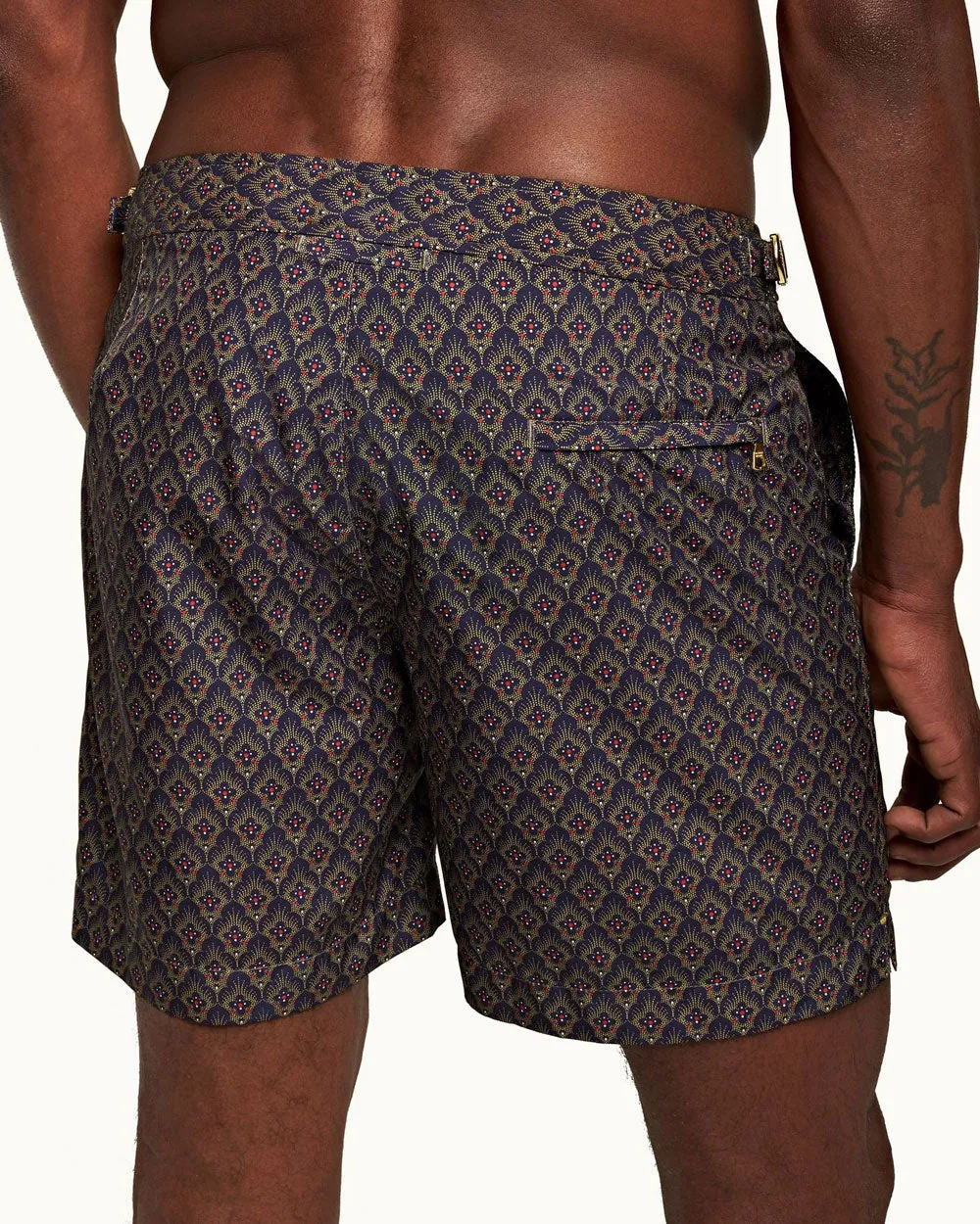 Midnight Navy Bulldog Sunny Deco Swim Short