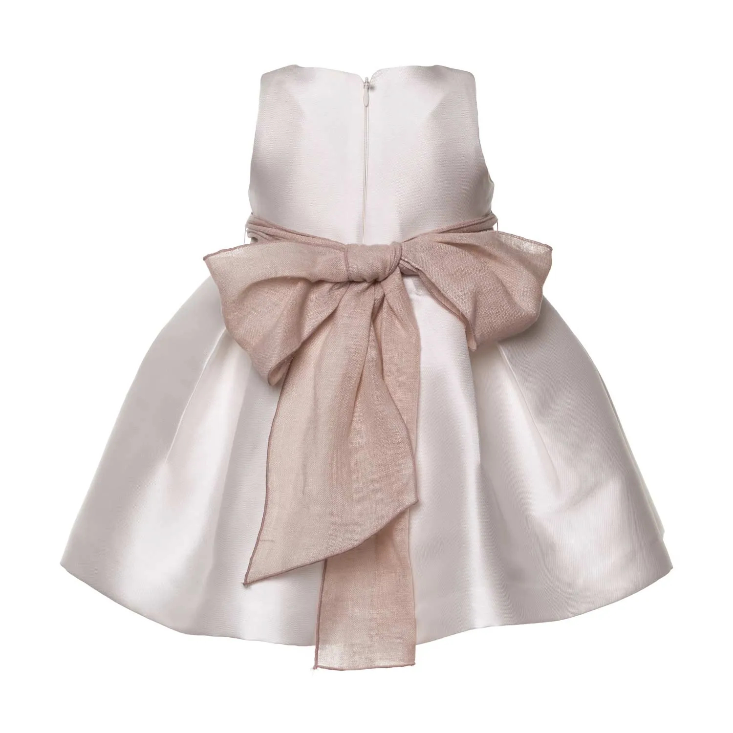 Mimilú Baby Girl White Elegant Dress