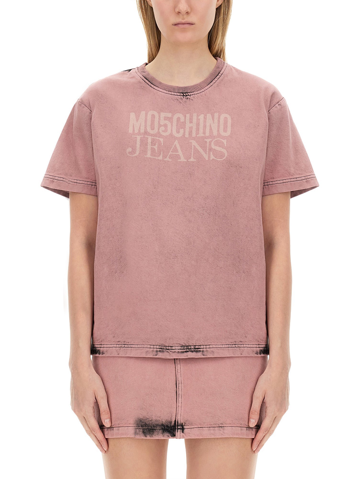 MOSCHINO JEANS    T-SHIRT WITH LOGO