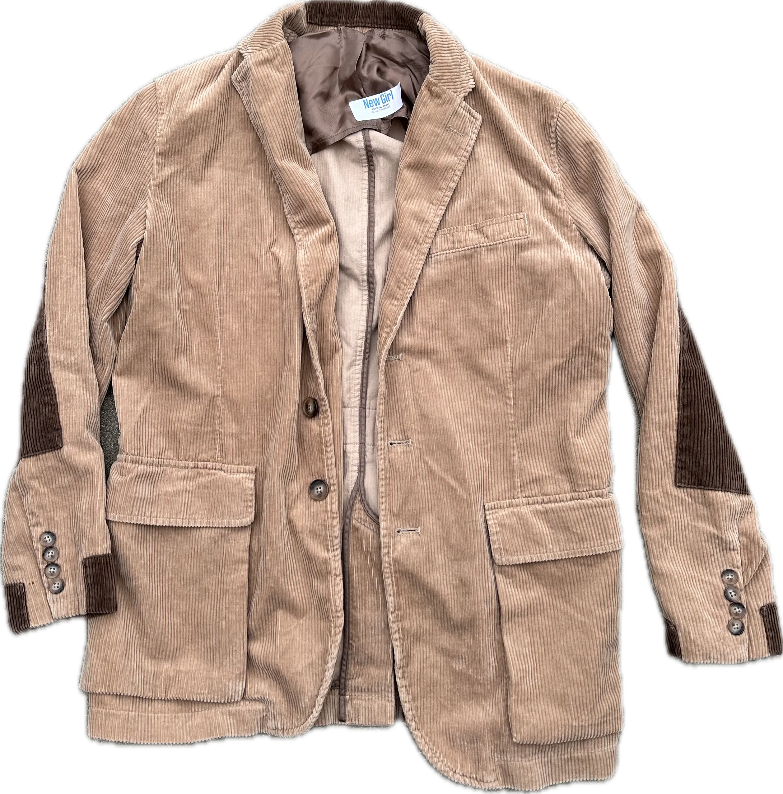 NEW GIRL: Jessica Day Brown Corduroy Halloween Jacket (M)