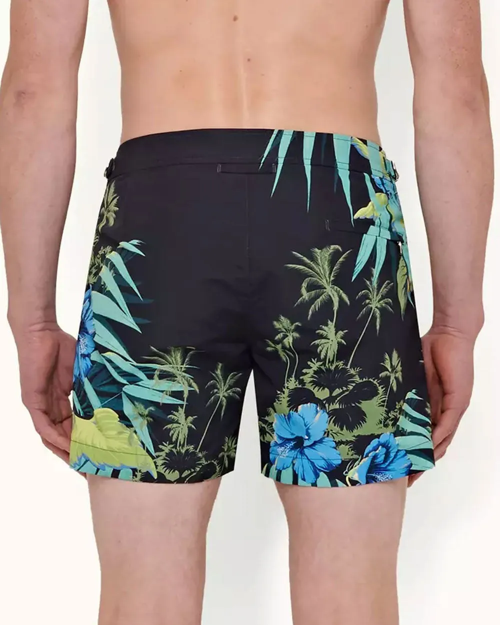 Night Iris Islet Print Swim Short