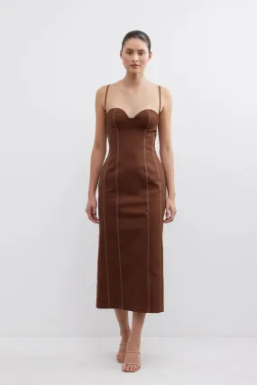 Pasduchas Aldo Midi Dress - Fudge