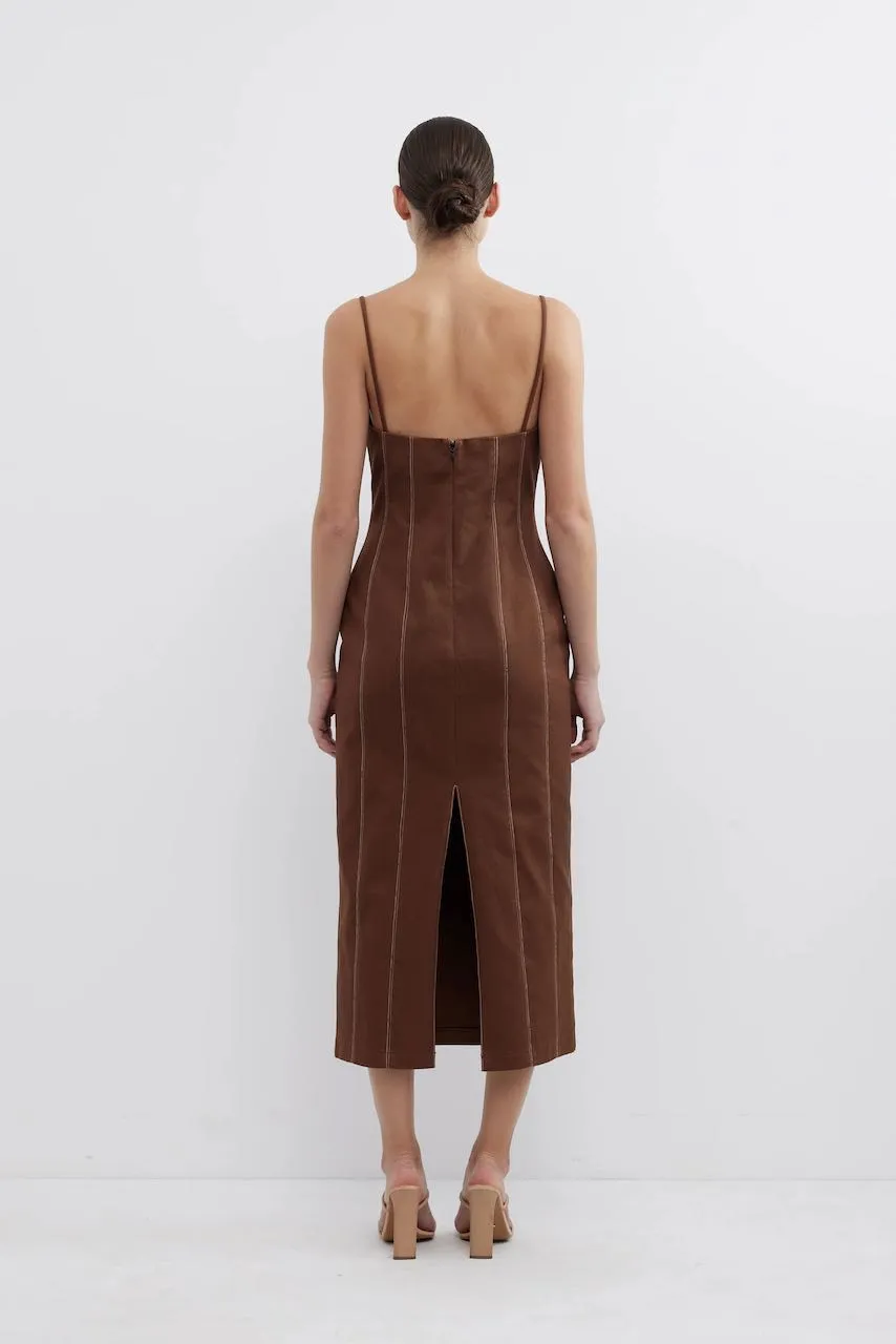 Pasduchas Aldo Midi Dress - Fudge