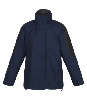 Regatta Womens/Ladies Defender III 3-In-1 Jacket  (Waterproof & Windproof) (Navy/Black) - UTRW1193