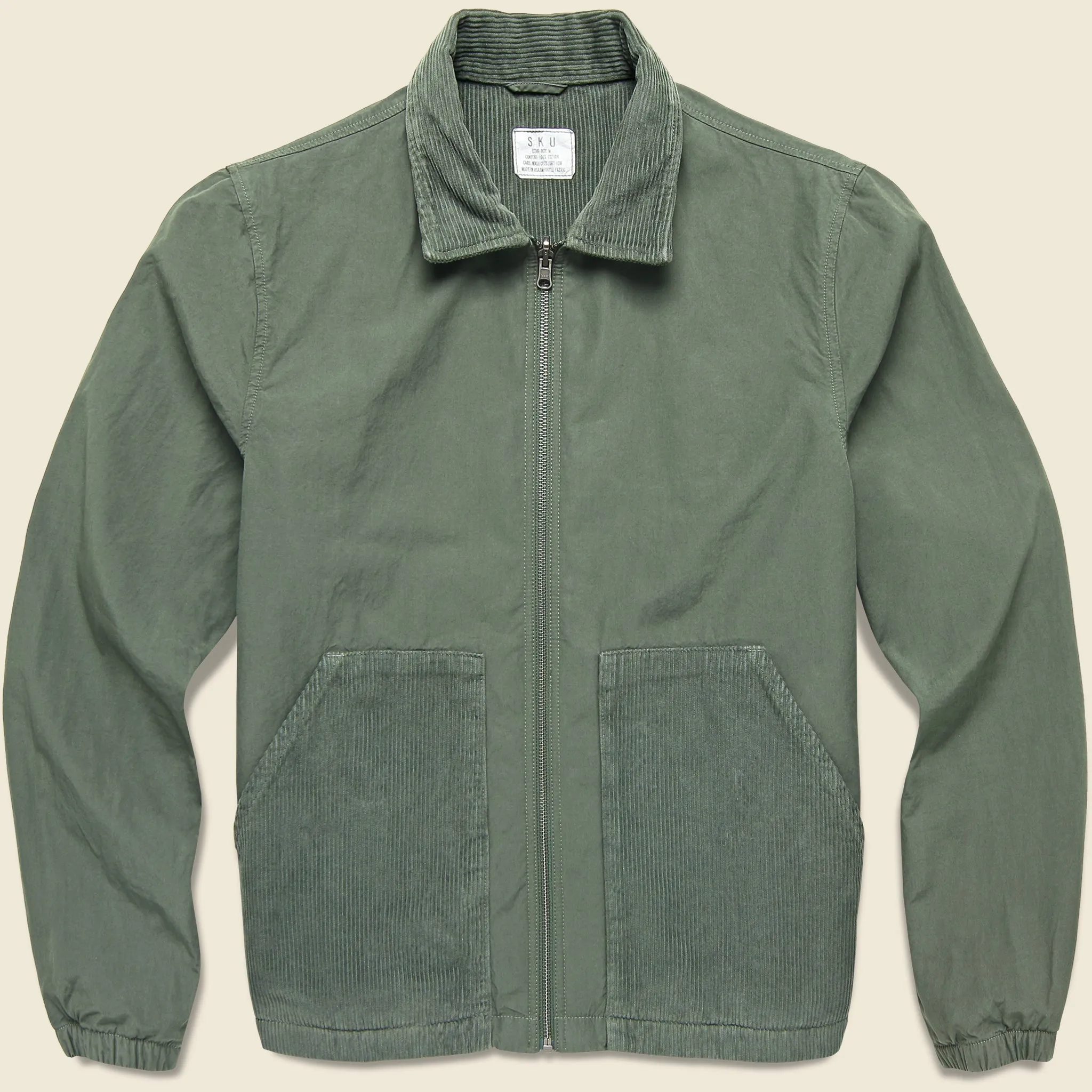 Reversible Corduroy Jacket - Basil