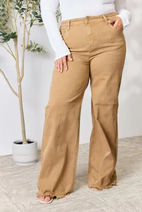 RISEN Jeans in Camel High Waist and Wide Leg