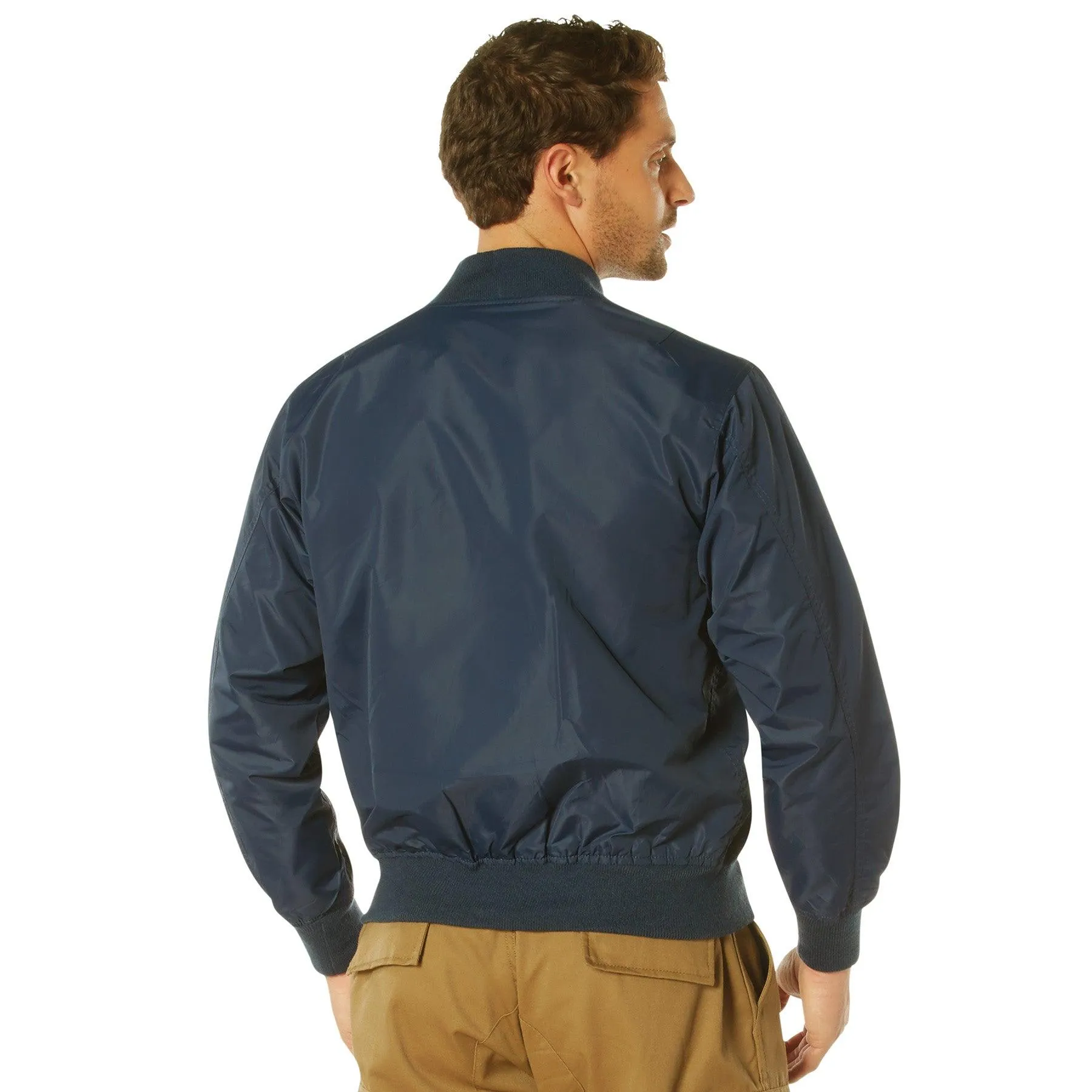 Rothco Mens Lightweight MA-1 Nylon Flight Jacket