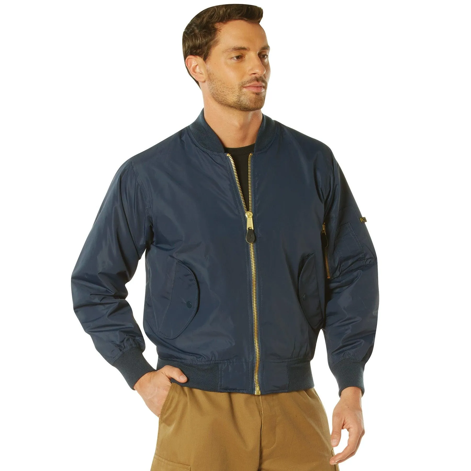 Rothco Mens Lightweight MA-1 Nylon Flight Jacket