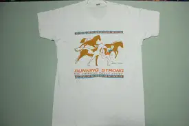 Running Strong American Indian Youth Vintage 80's Screen Stars USA Single Stitch T-Shirt