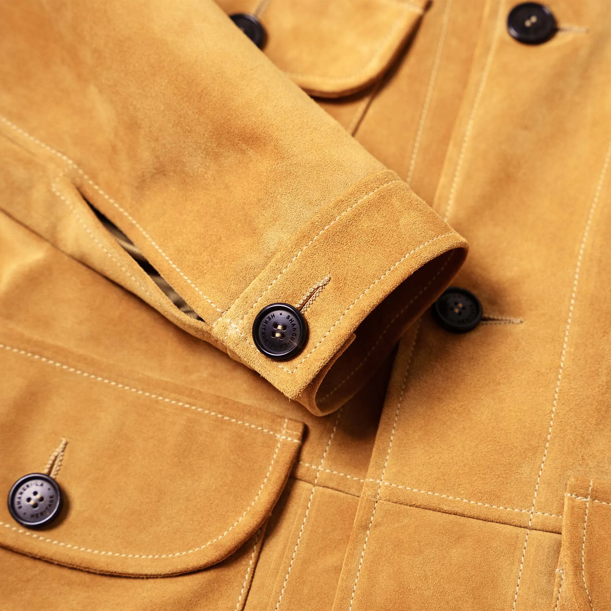 Safari Sabbia Suede Jacket - Shangri-la Heritage