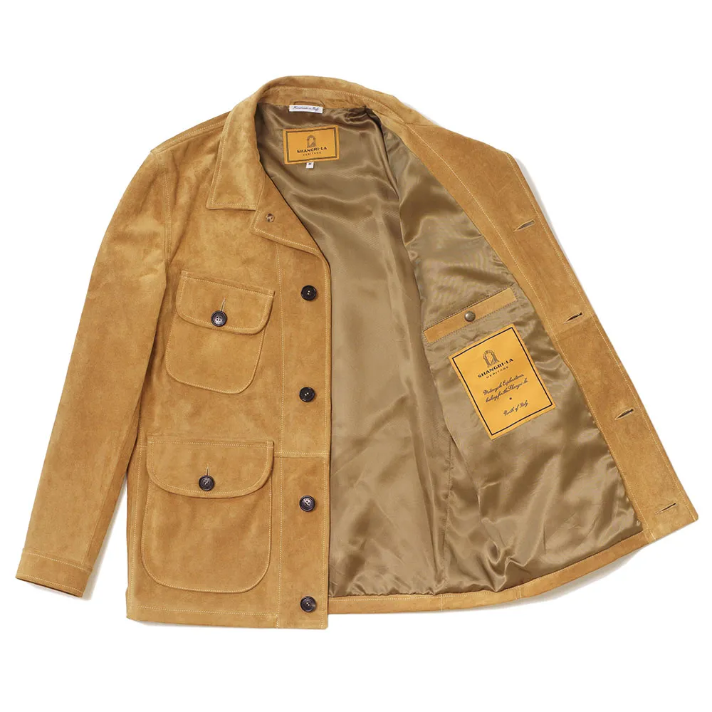 Safari Sabbia Suede Jacket - Shangri-la Heritage