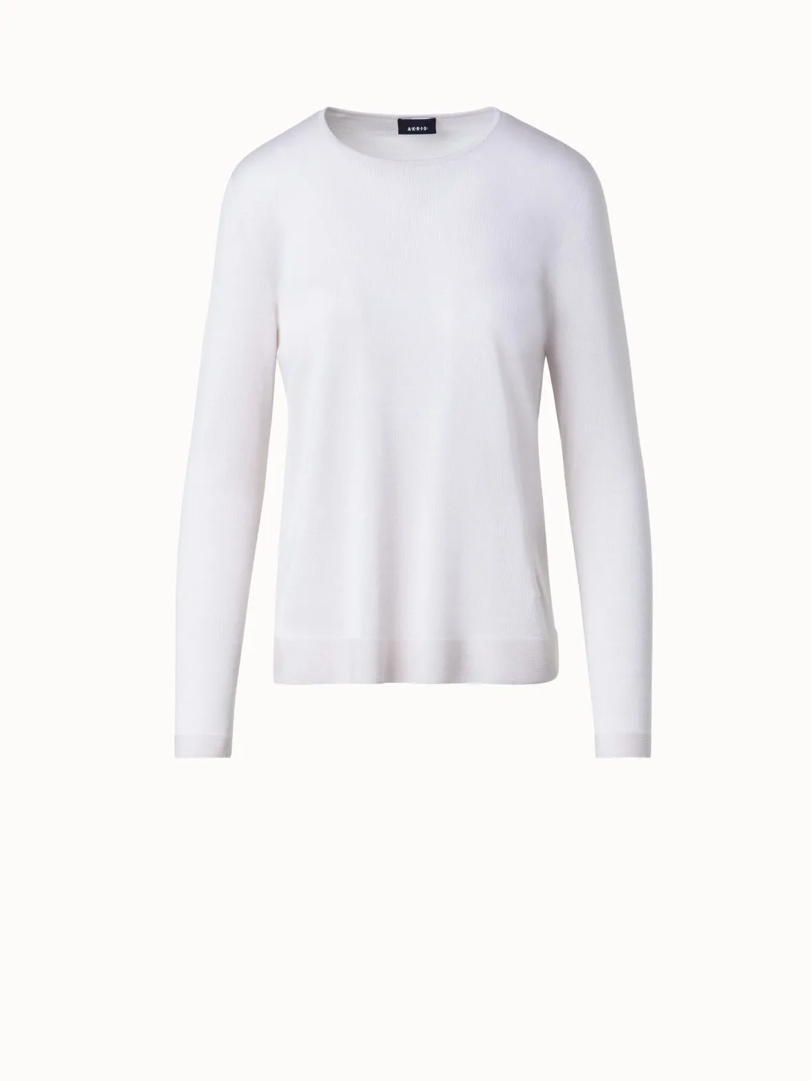 Seamless Cashmere Silk Knit Sweater