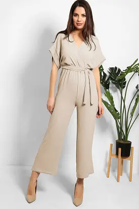 Self Tie Belt Light Jumpsuit