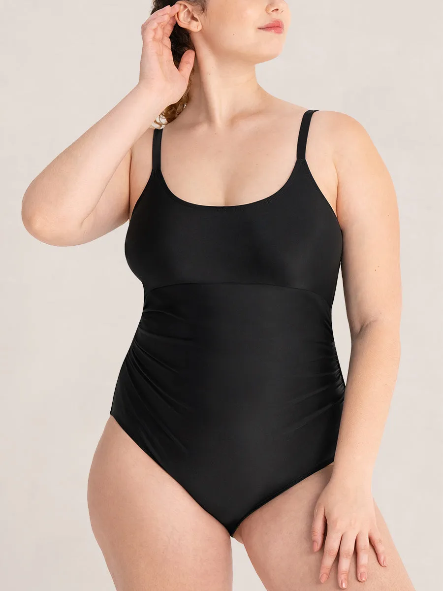 Shapermint Essentials Tie Belt One-Piece Swimsuit