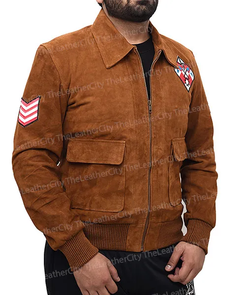 Shenmue III Ryo Hazuki (Corey Marshall) Brown Leather Jacket - TheLeatherCity