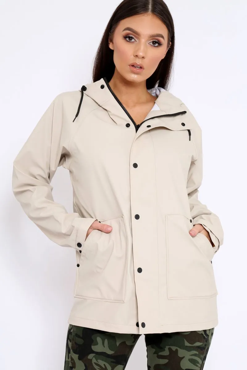 Stone Hooded Rain Jacket - Fox