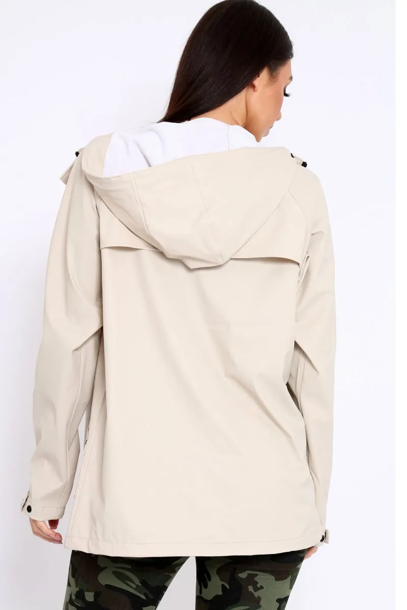 Stone Hooded Rain Jacket - Fox