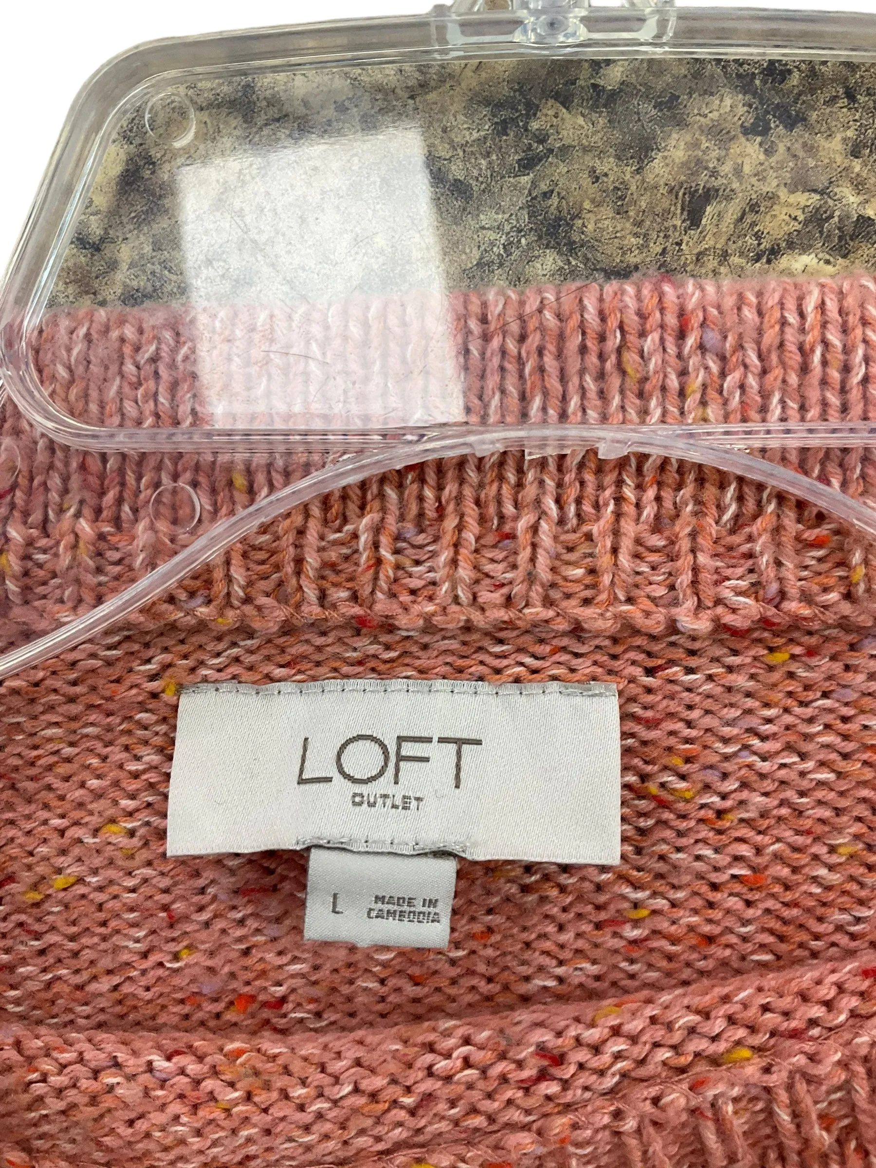 Sweater By Loft In Multi-colored, Size: L