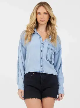 TENCEL DENIM BUTTON DOWN