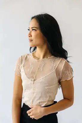 The Haswell Lace Detail Blouse in Cream