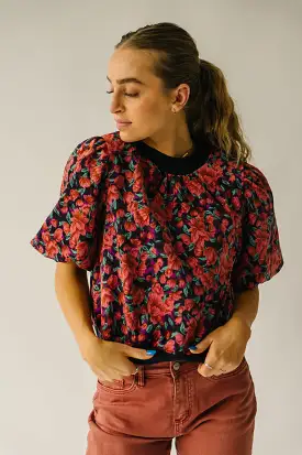 The Villaron Corduroy Patterned Blouse in Multi