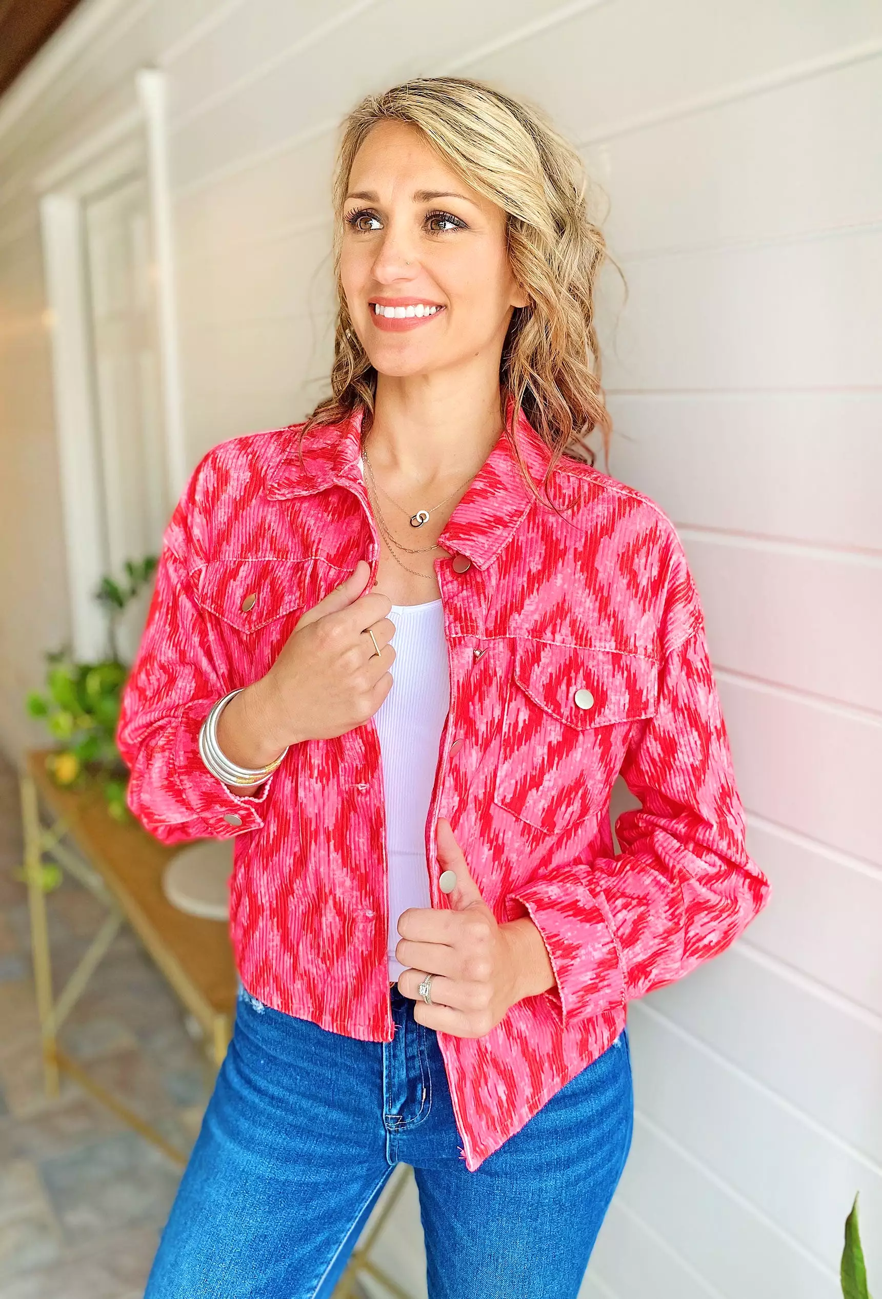 Think Pink Corduroy Jacket