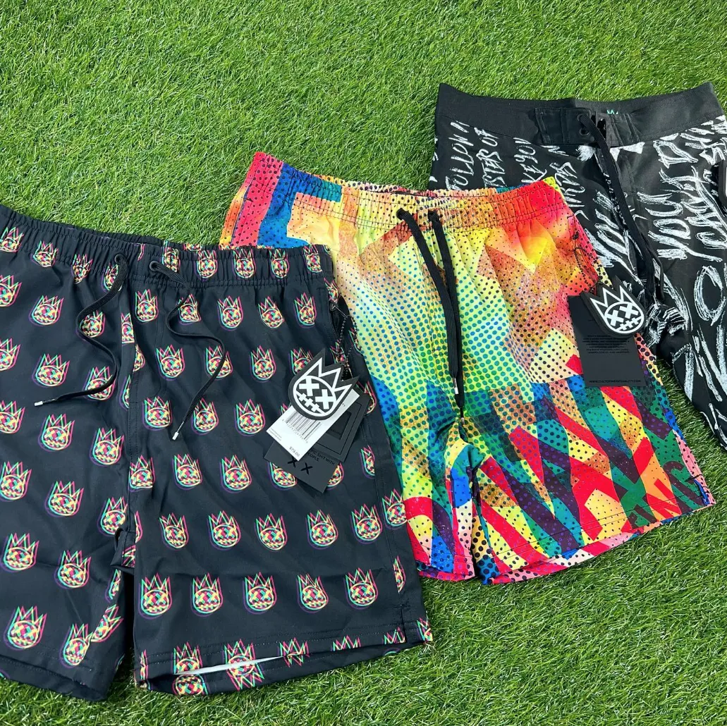 Trippy Swim Short (Blk/Multi) /C6