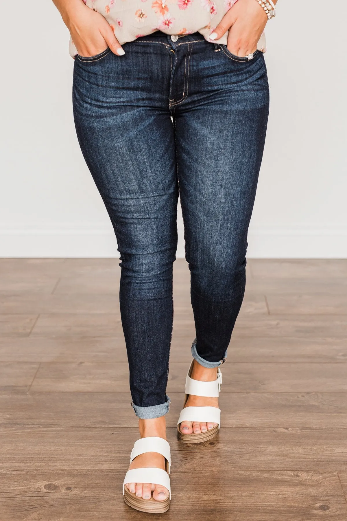 Vervet Mid-Rise Skinny Jeans- Sabrina Wash