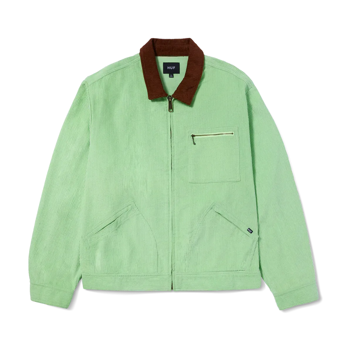 VESTE HUF CORDUROY TRUCKER HUF GREEN